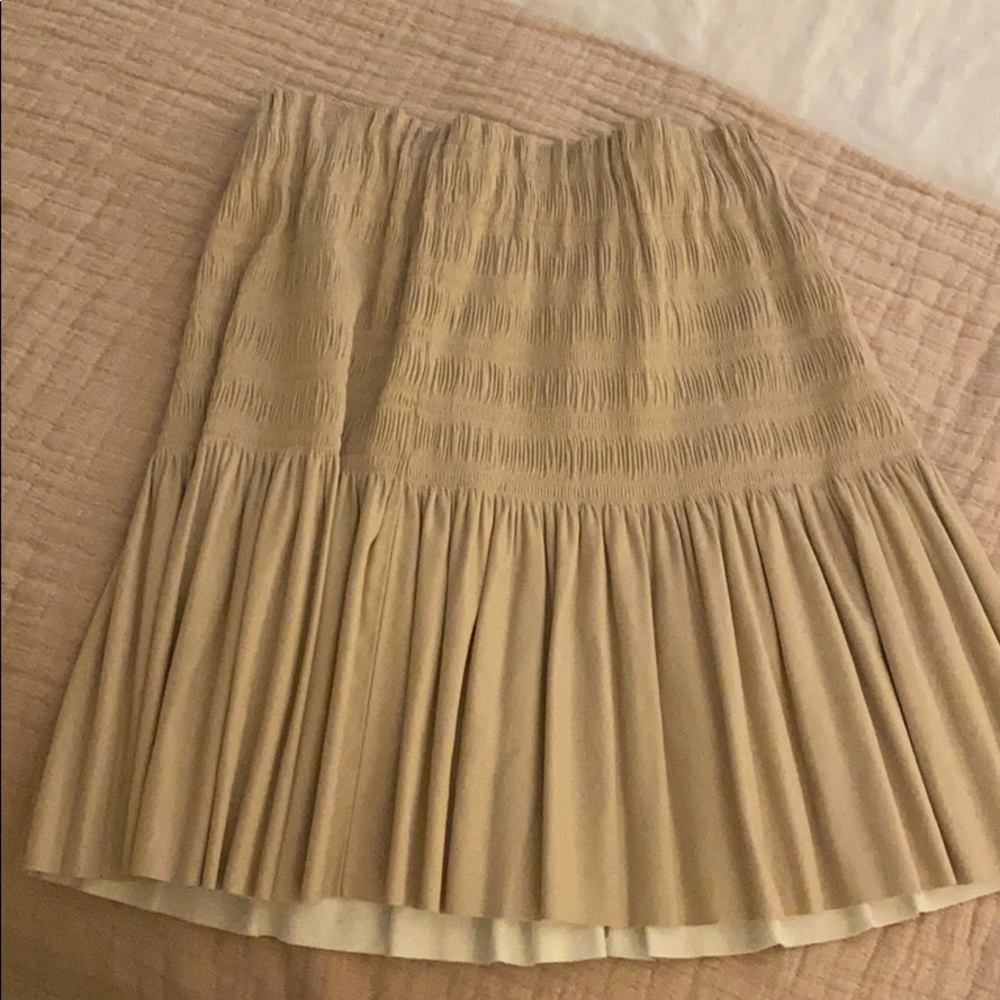 Leather skort